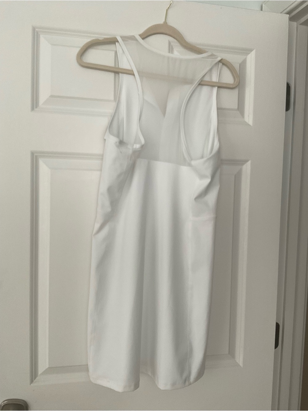 J. Crew White Sleeveless Zip-Front Mini Dress Active Wear Sports Dress - Picture 3 of 3